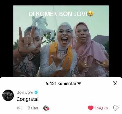 Viral! Video Wisuda Alumnus Undip Dikomentari Akun Bon Jovi
